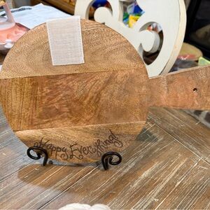 Happy Everything Wooden Serving Board with Handle